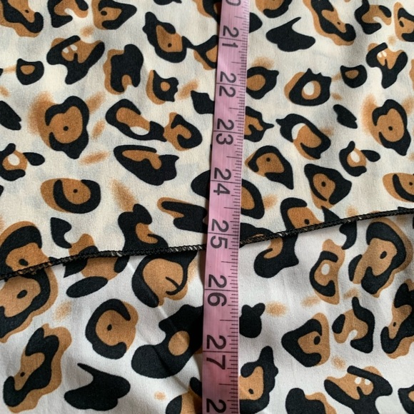 Animal Print Asymmetrical Oversized Blouse - Picture 11 of 11